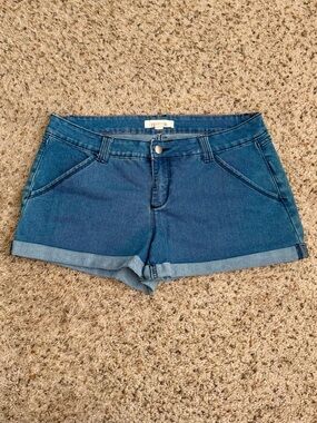 2.1 Denim Cuffed Blue Jean Shorts